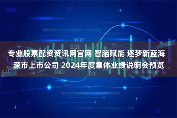 专业股票配资资讯网官网 智脑赋能 逐梦新蓝海│深市上市公司 2024年度集体业绩说明会预览